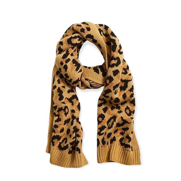 J. Crew Accessories - J Crew Leopard Winter Scarf NWT Only 2 Left Soft Not wool